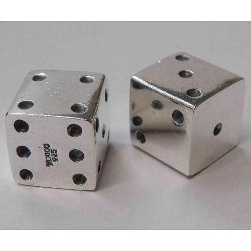 118 - Pair of 925 - silver dice