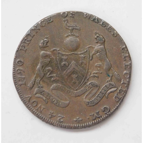 121 - Antique George III - 1794 dated - Duke of York 1/2d token