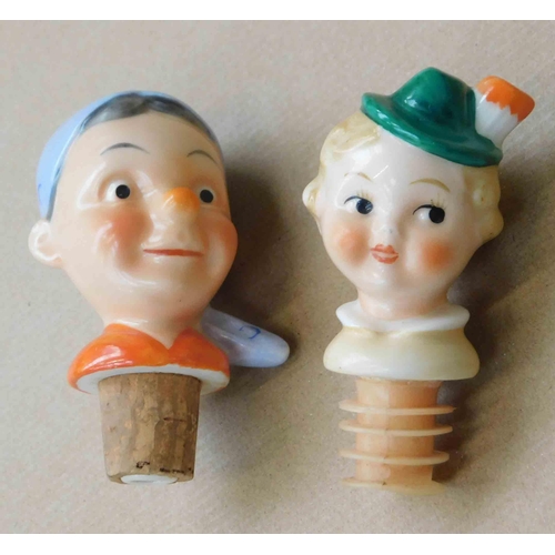 142 - Two - Goebel novelty bottle stoppers