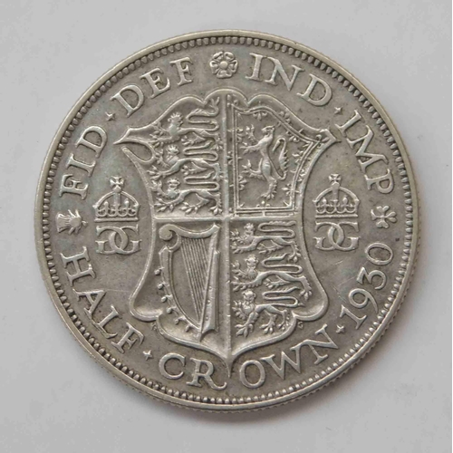 145 - George V - 1930 dated - Half crown coin