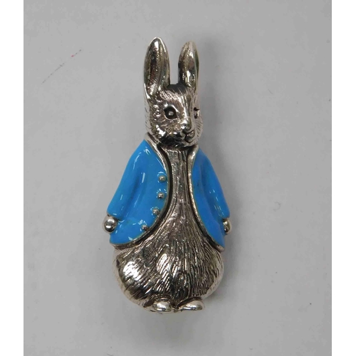 148 - Silver - Peter Rabbit brooch