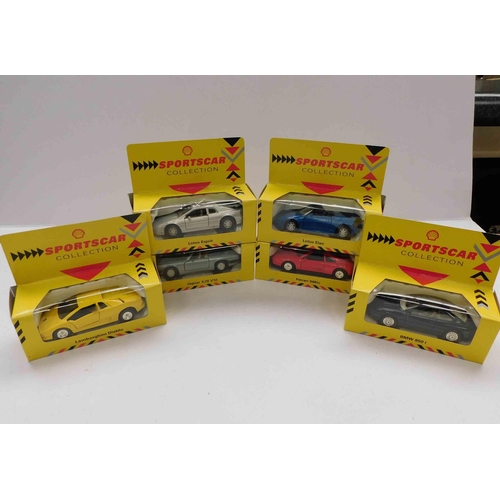 172A - Six - Sportscar collection - die cast vehicles - boxed