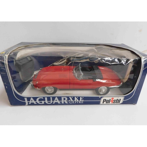 176a - Polistil - Jaguar XKE 4.2 litre die cast car - boxed