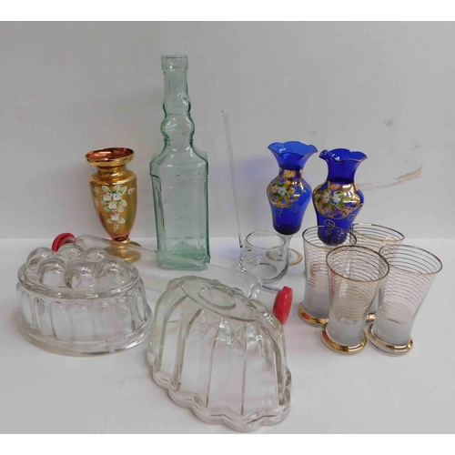 193a - Glassware - including jelly moulds