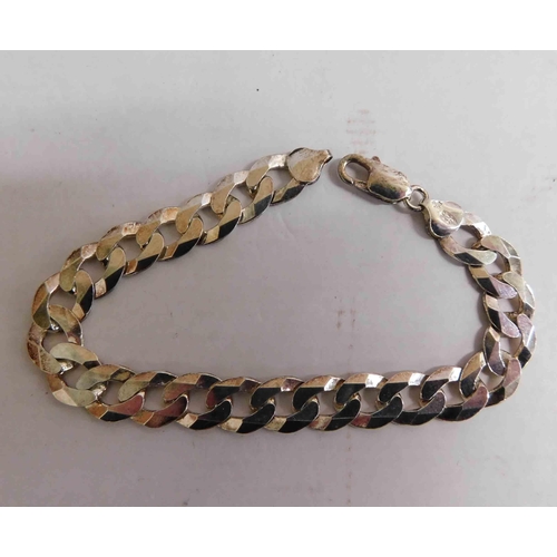 209A - Silver - curb bracelet