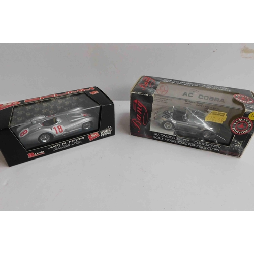 239 - Two - Ltd Edition die cast vehicles - Bang AC Cobra & GP Italian 1955 Mercedes W19K