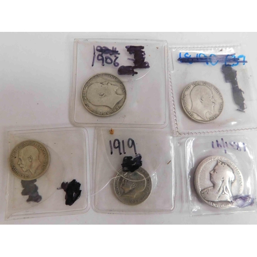 250 - Mixed - coins including Victorian silver