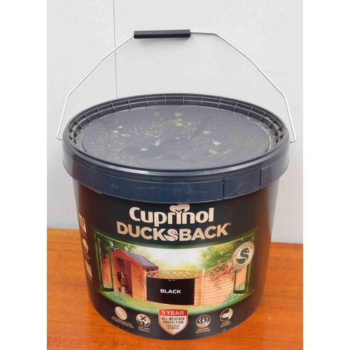 503 - Cuprinol black shed & fence paint-new/unused 9L