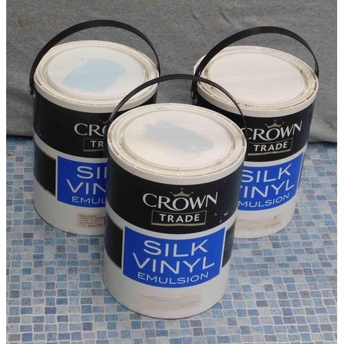 518 - 3x Crown trade silk vinyl emulsion