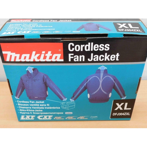 521 - Makita cordless fan jacket (new/sealed) size XL