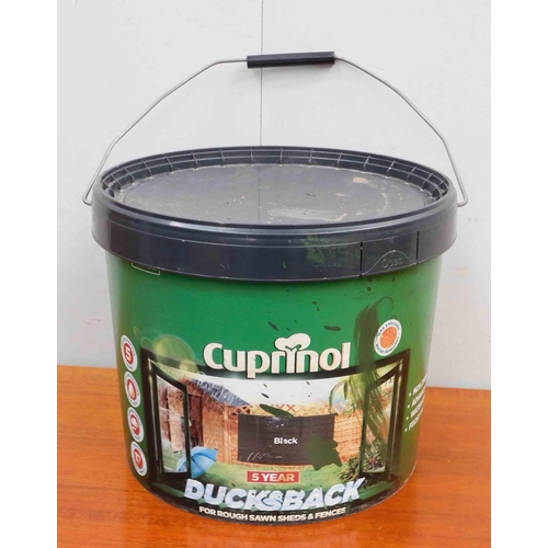 524 - Cuprinol black shed & fence paint-new/unused 9L