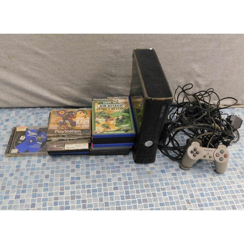 529 - Collection of gaming items including Xbox 360 and games - unchecked