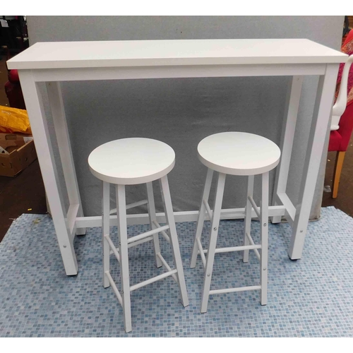 534 - Console/bar table with 2 stools