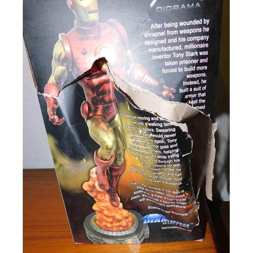 552 - Marvel Iron Man PVC diorama set - new, box damaged