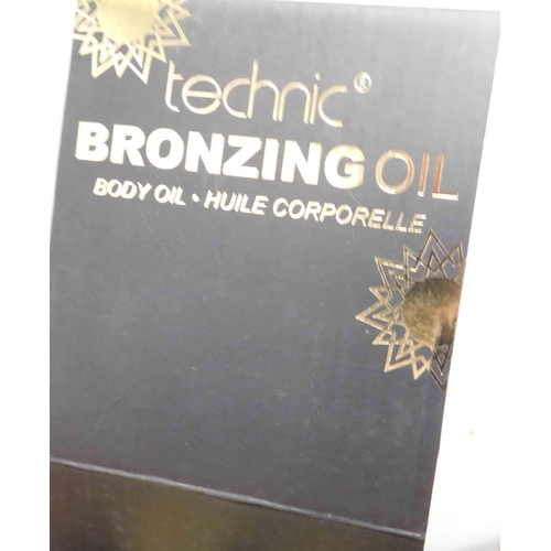 579 - Full tray of 12 x 90ml Technic bronzing oils