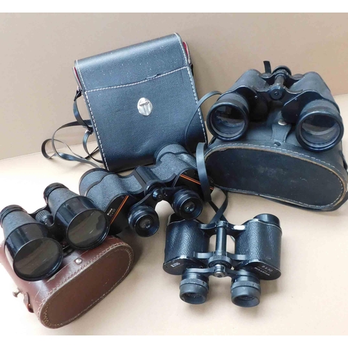 70 - Four - pairs of binoculars - various makes