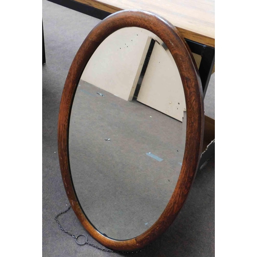 10 - Vintage - oval wall mirror