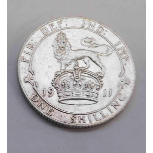 148 - 1911 dated - George V - One Shilling coin