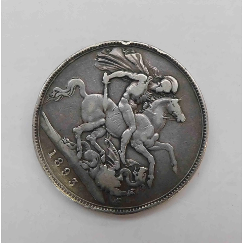 149 - 1893 dated - Victorian silver - Crown coin