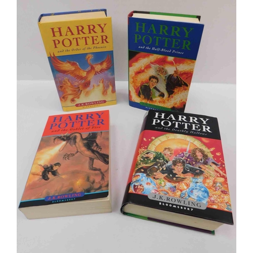 163 - Four - Harry Potter books - including first editions - WITHDRAWN