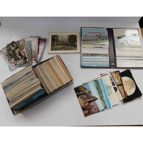 169 - Postcards & albums - including aircraft themes