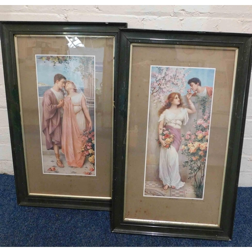 181 - Two - Pre Raphaelite style prints - Betrothed & Wedded