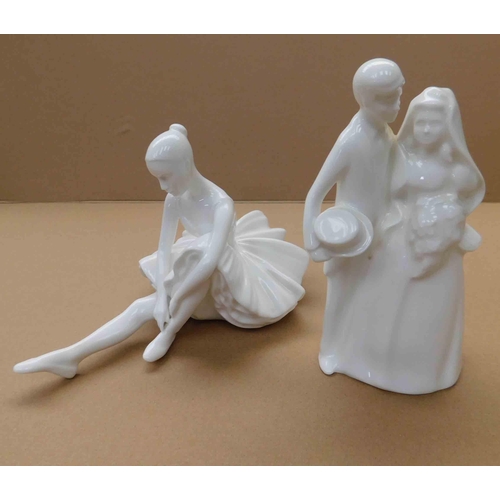 204 - Royal Doulton images - Bride & Groom - & ballet lesson - no damage