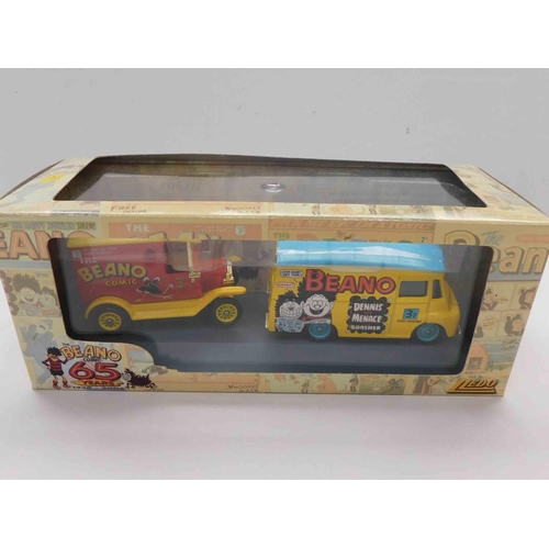 220 - Sixty five years - Beano delivery die cast set - boxed