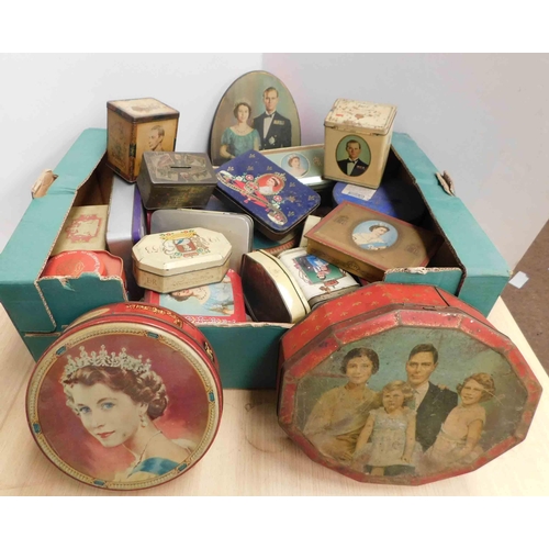 44 - Vintage - royal memorabilia tins