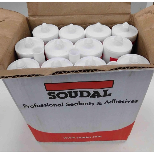 516 - Box of new Soudal professional sealant - 12 tubes of 290ml