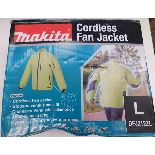 522 - Makita cordless fan jacket - size L