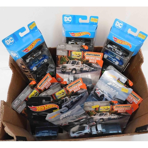 566 - Box of brand new Matchbox and Hotwheels cars x12