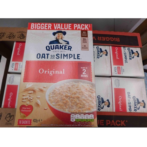 584 - 9x Boxes of 16 sachets of Quaker Oats So Simple - BB 11/2/23