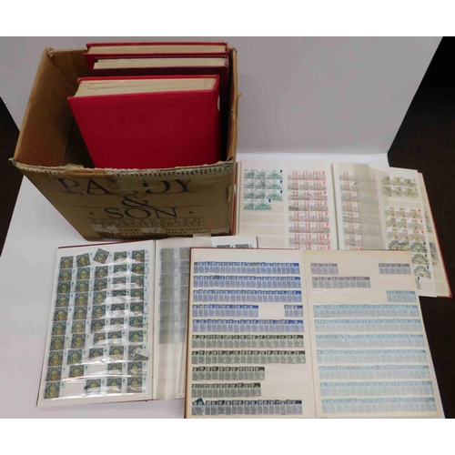 6 - Six - stamp stock books/albums - mixed content...