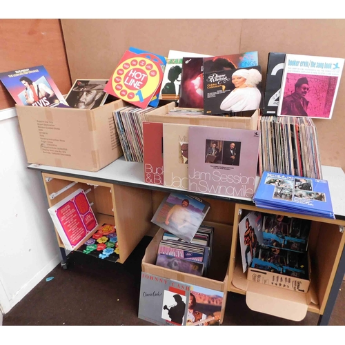 81 - Large collection of vinyl records - including Country/Swing/ Jazz/pop & rock