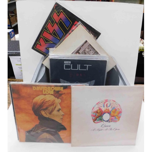 85 - 1970's era LP's - including Queen/David Bowie/Kiss/Led Zeppelin/The Cult & REM