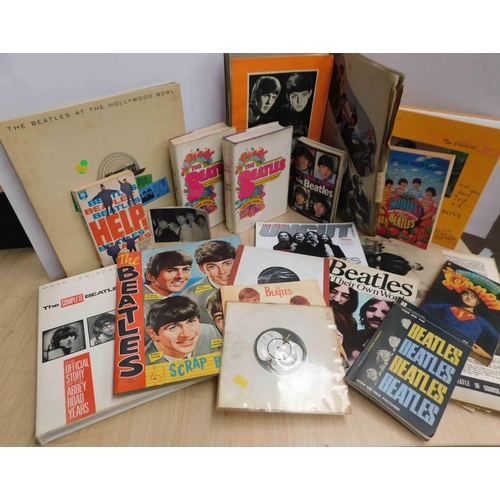 94 - The Beatles related items - including Hollywood Bowl LP/singles/books & scrapbooks