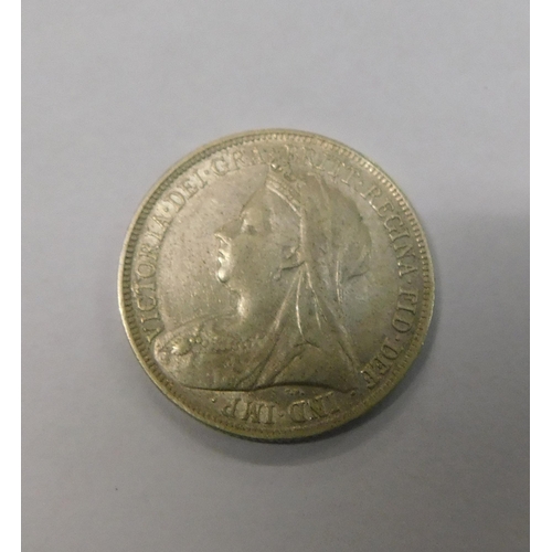 116 - 1900 dated - Victorian One Shilling coin