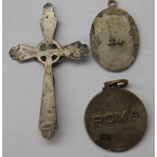 120 - Three - Italian/Catholic pendants