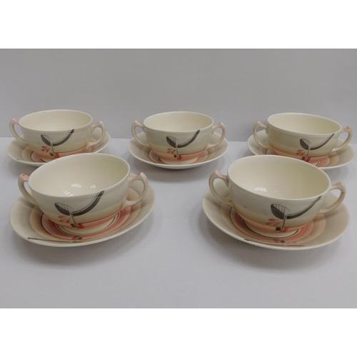 223 - Art deco - soup bowl set