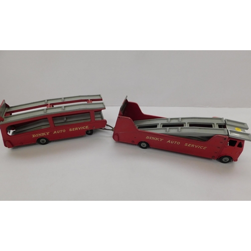 232A - Vintage - Dinky die cast - Auto Services/Transporter & trailer