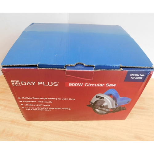 501 - New boxed DayPlus 900W circular saw - model no. YH-5800...