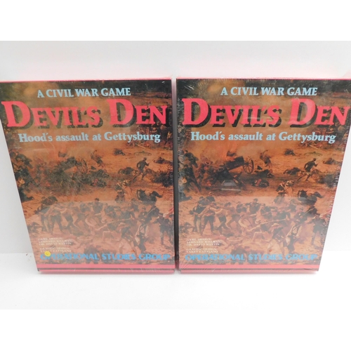 51 - Two - 1980's America Civil War gaming sets - Devils Den/Hoods Assault on Gettysburg - boxed as new