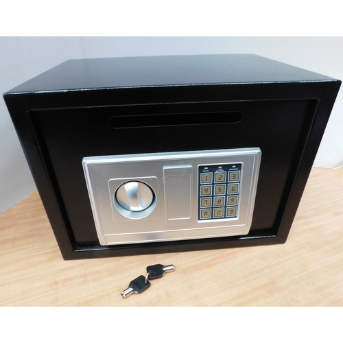 512 - Small deposit safe with keys...