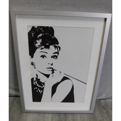 541 - Print of Audrey Hepburn...