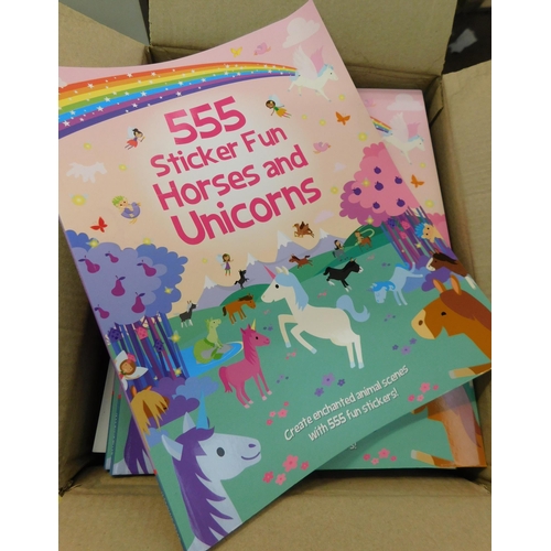 556 - 33x New and boxed 555 Sicker Fun horses and unicorns books