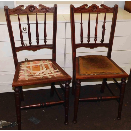 560 - Pair of vintage reception chairs