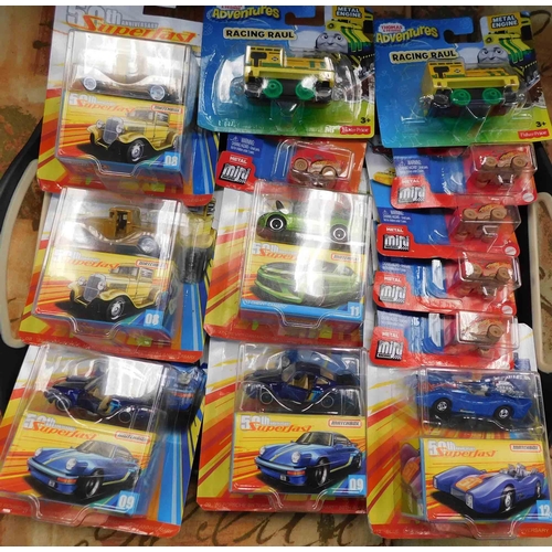 580 - 13x New and carded diecast cars incl. Matchbox 50th Anniversary