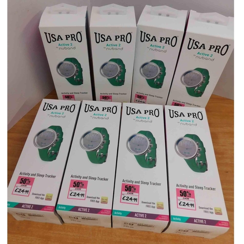 599 - 8x New and boxed USA Pro Active 2-activity and sleep trackers - Sports Direct price £24.99