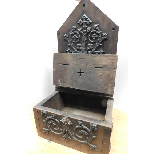 645 - 18th Century church collection box/ offertory